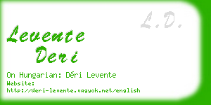 levente deri business card